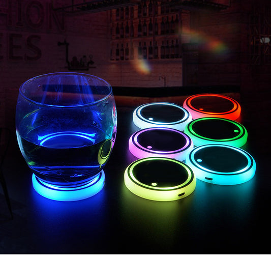 Car LED Luminous Water Coaster Solar